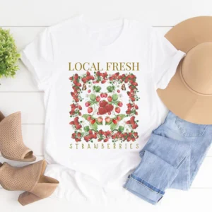 Local Fresh Strawberries Fruit T-Shirt