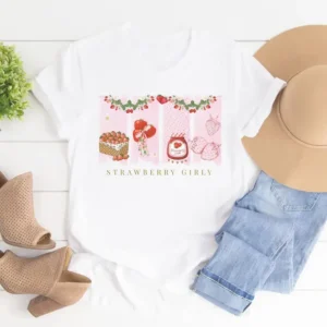 Strawberry Girly Fruit T-Shirt